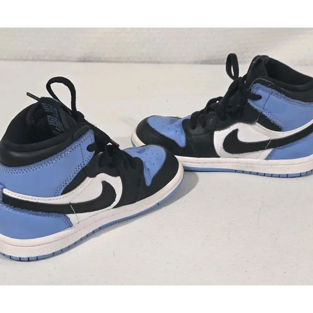 Nike Air Jordan 1 Retro High FD1413 400 OG ‘UNC Toe’ Toddler Size 10C